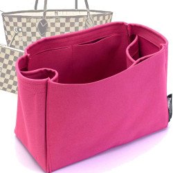 Neverfull PM / MM / GM  Suedette Regular Style Leather Handbag Organizer (Fuchsia) (More Colors Available) Neverfull PM / MM / GM  Suedette Regular Style Leather Handbag Organizer (Fuchsia) (More Colors Available)