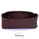 Berri PM / MM Suedette Singular Style Leather Handbag Organizer (Mahogany) (More Colors Available)