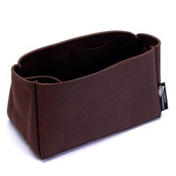 Iena MM Suedette Singular Style Leather Handbag Organizer (Mahogany) (More Colors Available)