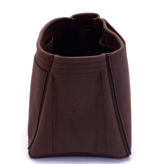 Iena MM Suedette Singular Style Leather Handbag Organizer (Mahogany) (More Colors Available)