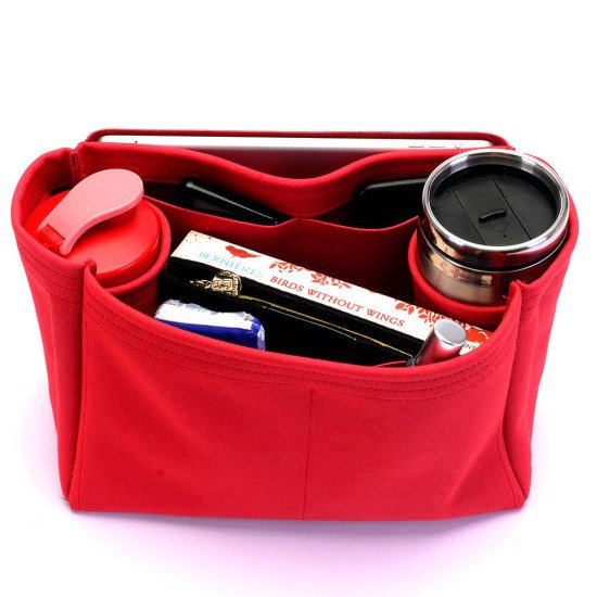 St. Louis PM and Anjou PM Suedette Regular Style Leather Handbag Organizer (Red) (More Colors Available)