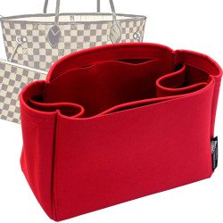 Neverfull PM / MM / GM  Suedette Regular Style Leather Handbag Organizer (Red) (More Colors Available) Neverfull PM / MM / GM  Suedette Regular Style Leather Handbag Organizer (Red) (More Colors Available)