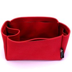 Tournelle PM / MM Suedette Singular Style Leather Handbag Organizer (Red) (More Colors Available)