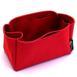 Speedy 25 / 30 / 35 / 40 Suedette Singular Style Leather Handbag Organizer (Red) (More Colors Available)