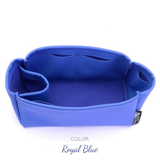 Longchamp Le Pliage Suedette Singular Style Leather Handbag Organizer (Royal Blue) (More Colors Available)