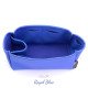 Birkin 25/30/35/40 Suedette Singular Style Leather Handbag Organizer (Royal Blue) (More Colors Available)