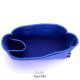 Small Zipped Bayswater Tote Suedette Singular Style Leather Handbag Organizer (Royal Blue) (More Colors Available) 