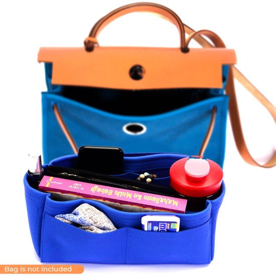 Herbag 39 Suedette Singular Style Leather Handbag Organizer (Royal Blue) (More Colors Available) Herbag 39 Suedette Singular Style Leather Handbag Organizer (Royal Blue) (More Colors Available)