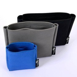Evelyne III (TPM, PM and GM )Suedette Basic Style Leather Handbag Organizer (More Colors Available)