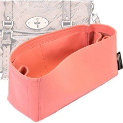 NeoNoe Suedette Leather Basic Style Set of 2 Handbag Organizers in Rose  Pink (More Colors)