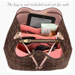 NeoNoe Suedette Leather Basic Style Set of 2 Handbag Organizers in Rose Pink (More Colors) NeoNoe Suedette Leather Basic Style Set of 2 Handbag Organizers in Rose Pink (More Colors)