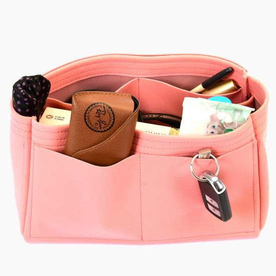 Neverfull PM / MM / GM  Suedette Singular Style Leather Handbag Organizer (Rose Pink) (More Colors Available) Neverfull PM / MM / GM  Suedette Singular Style Leather Handbag Organizer (Rose Pink) (More Colors Available)
