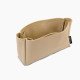Cerf Tote Suedette Singular Style Leather Handbag Organizer (Beige) (More Colors Available)