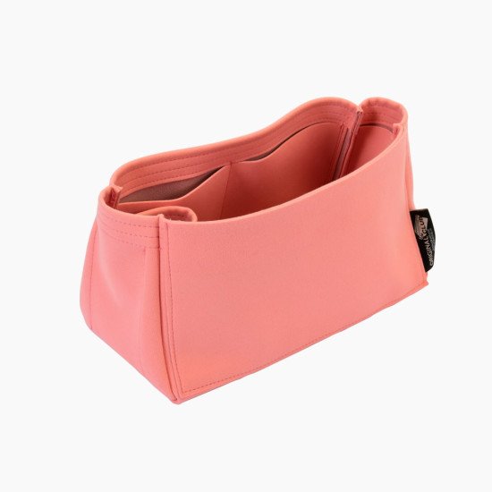 Iena MM Suedette Singular Style Leather Handbag Organizer (Rose Pink) (More Colors Available)