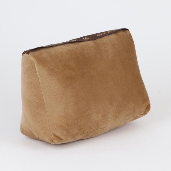 Velvet Bag Pillow Shaper in Taupe for Designer Bags Compatible with Classic / 2.55 Flap Closure Shoulder Bag Medium, Jumbo, and Maxi (More Colors)