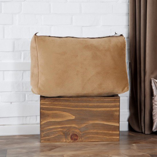 Velvet Bag Pillow Shaper in Taupe for Designer Bags Compatible with Classic / 2.55 Flap Closure Shoulder Bag Medium, Jumbo, and Maxi (More Colors)