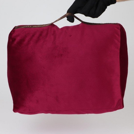 Velvet Bag Pillow Shaper in Burgundy for Designer Bags Compatible with Speedy 25, 30, 35, and 40 (More Colors)
