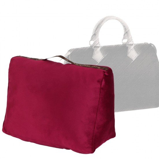 Velvet Bag Pillow Shaper in Burgundy for Designer Bags Compatible with Speedy 25, 30, 35, and 40 (More Colors)