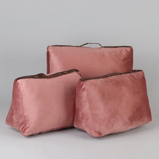 Velvet Bag Pillow Shaper in Rose Pink for Designer Bags Compatible with St Louis PM and GM (More Colors)
