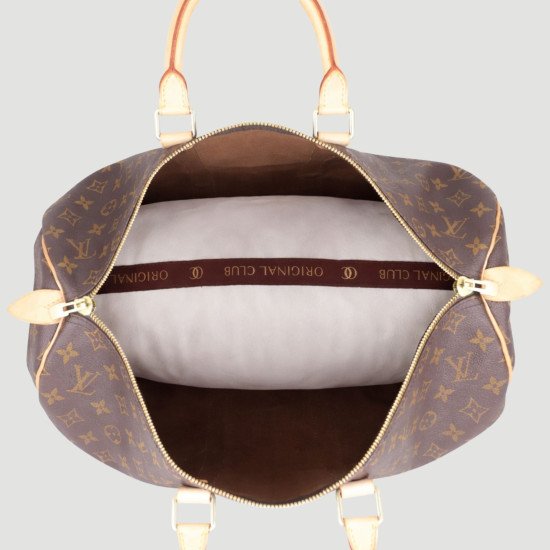 Velvet Bag Pillow Shaper in Ivory for Designer Bags Compatible with Keepall 45