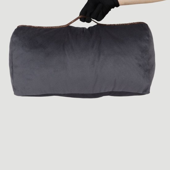 Velvet Bag Pillow Shaper in Dark Gray for Designer Bags Compatible with Keepall 50