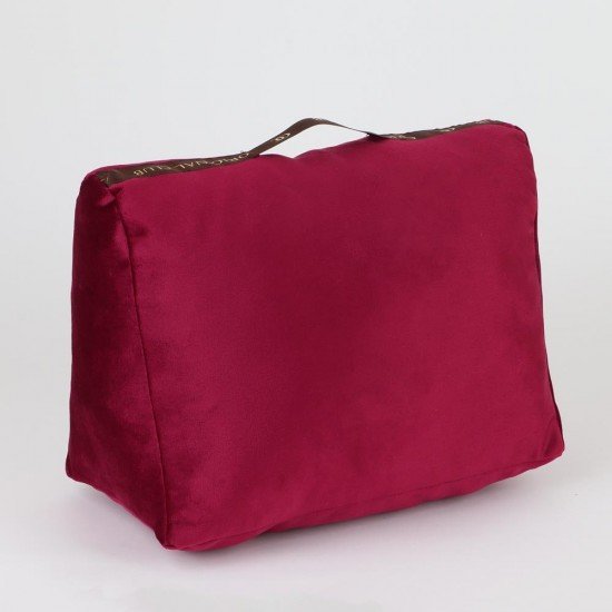 Velvet Bag Pillow Shaper in Burgundy for Designer Bags Compatible with Neverfull PM, MM and GM (More Colors)