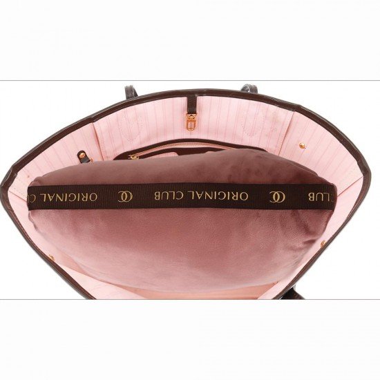 Velvet Bag Pillow Shaper in Rose Pink for Designer Bags Compatible with Neverfull PM, MM and GM (More Colors)