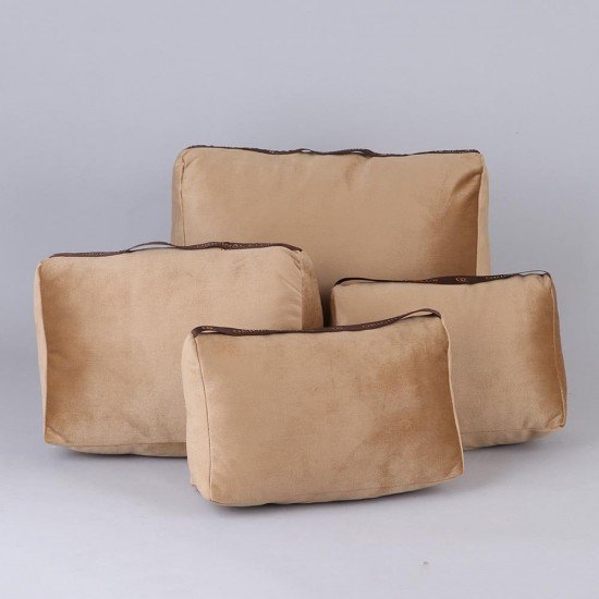 Velvet Bag Pillow Shaper in Taupe for Designer Bags Compatible with St Louis PM and GM (More Colors)