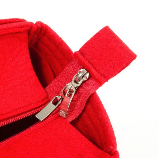 Bag and Purse Organizer with Zipper Top Style for Saint Laurent Niki Large Crinkled Calf Shopper Shoulder Bag