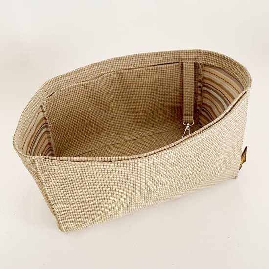Cotton Canvas Organizer without Round Holders - Size: 30 / 18 / 15 cm
