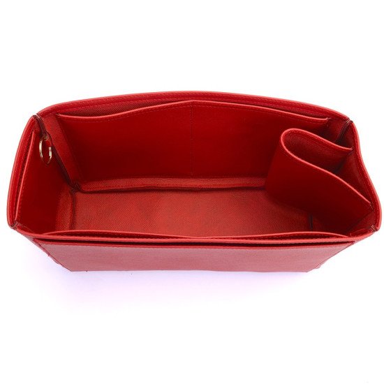 Vegan Leather Handbag Organizer - Size: 28 / 15 / 13 cm