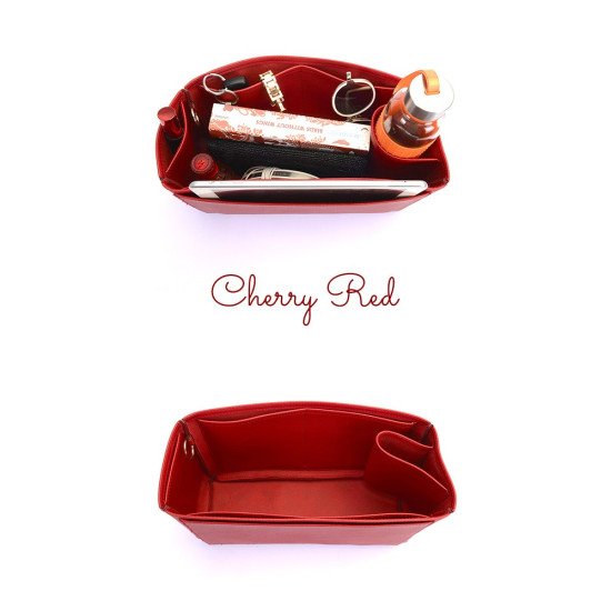 Vegan Leather Handbag Organizer - Size: 28 / 15 / 13 cm