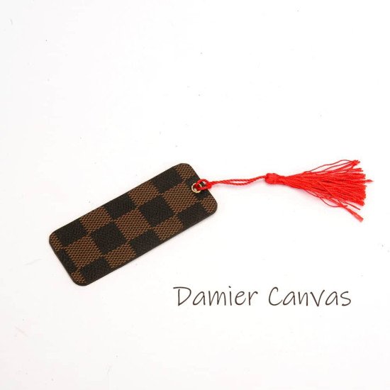 Louis Vuitton Inspired Bookmark Made with Upcycled Authentic Canvas Louis Vuitton Inspired Bookmark Made with Upcycled Authentic Canvas