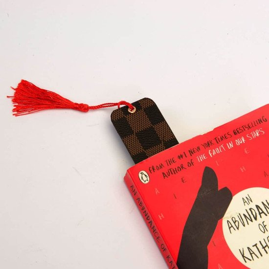 Louis Vuitton Inspired Bookmark Made with Upcycled Authentic Canvas Louis Vuitton Inspired Bookmark Made with Upcycled Authentic Canvas