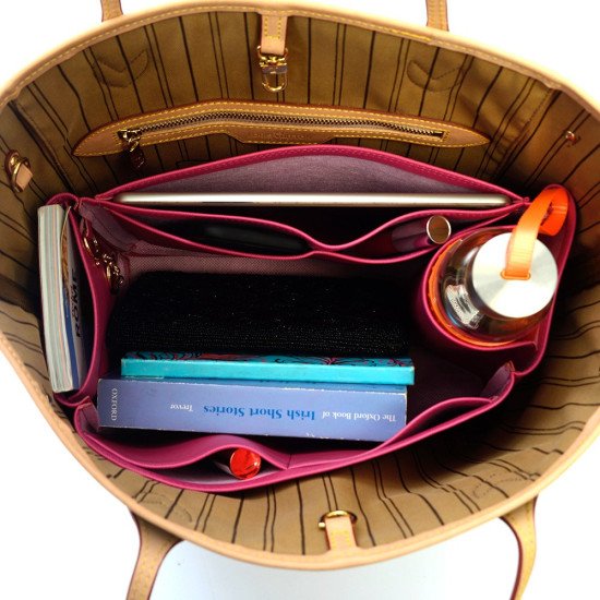 Deluxe Leather Handbag Organizer - Size: 29 / 19 / 15 cm