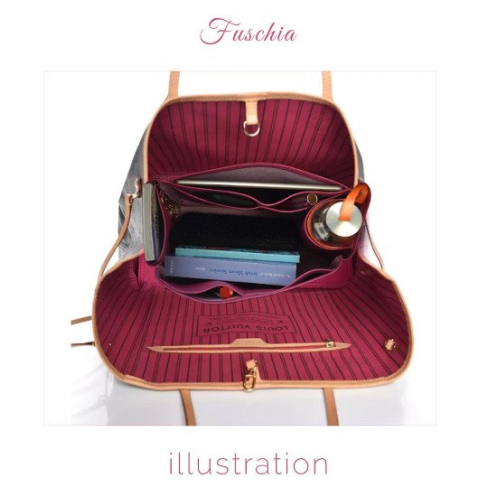 Deluxe Leather Handbag Organizer - Size: 29 / 19 / 15 cm