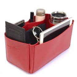 Deluxe Leather Handbag Organizer - Size: 33 / 17 / 15 cm