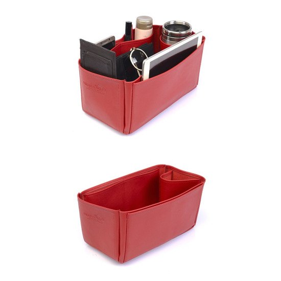 Deluxe Leather Handbag Organizer - Size: 33 / 17 / 15 cm