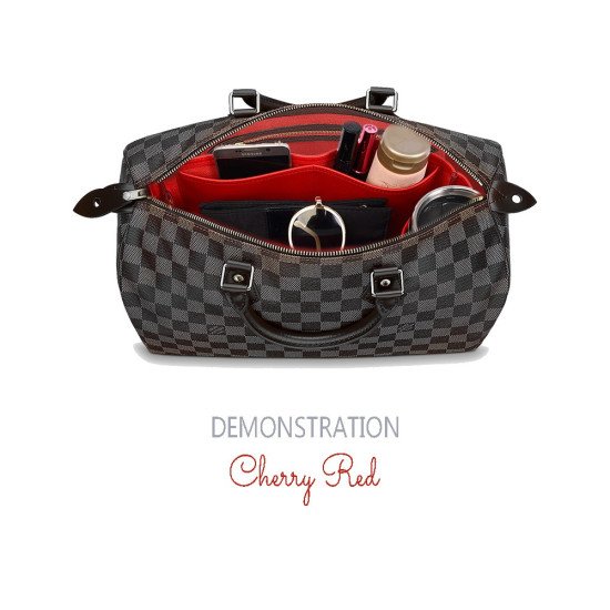 Deluxe Leather Handbag Organizer - Size: 33 / 17 / 15 cm