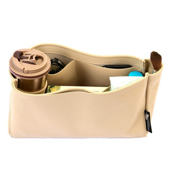 Cerf Tote Suedette Singular Style Leather Handbag Organizer (Beige) (More Colors Available) Cerf Tote Suedette Singular Style Leather Handbag Organizer (Beige) (More Colors Available)