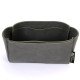 Nubuck Handbag Organizer Without Round Holders - Size: 23 / 16 / 6 cm