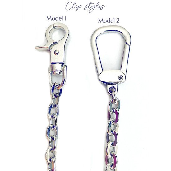 Chain Strap Extender in Silver Cable Chain Style for Designer Bags Chain Strap Extender in Silver Cable Chain Style for Designer Bags