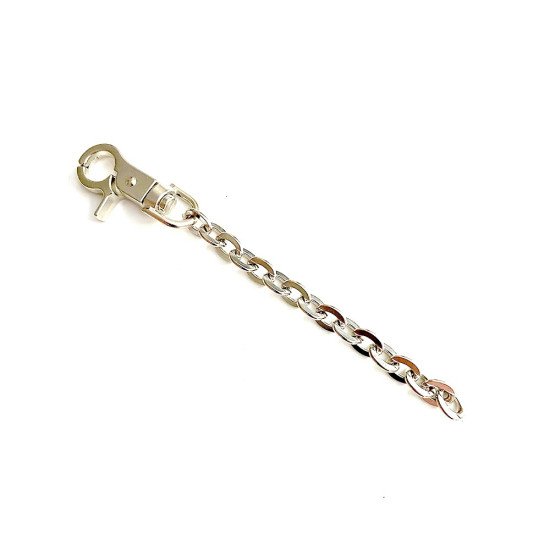 Chain Strap Extender in Silver Cable Chain Style for Designer Bags Chain Strap Extender in Silver Cable Chain Style for Designer Bags