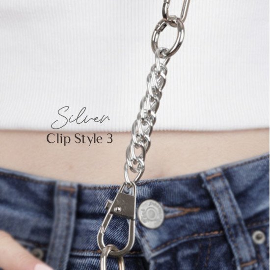 Chain Strap Extender in Curb Type for Designer Bags