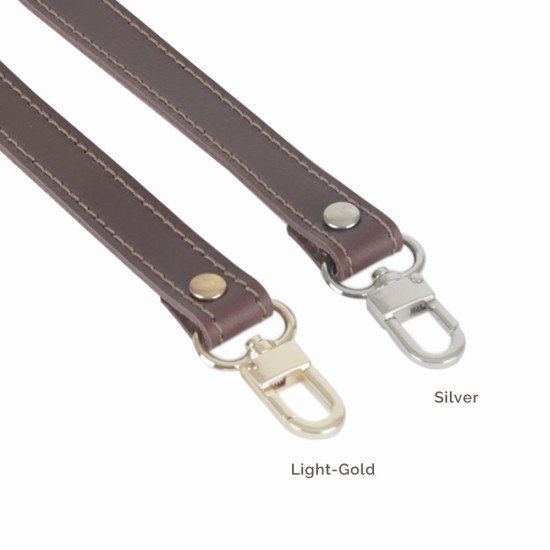 Leather Replacement Top Handle in Brown for Designer Bags and LV NeoNoe ( ¾” Wide - 11.4” long)
