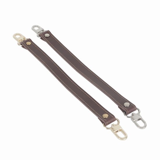 Leather Replacement Top Handle in Brown for Designer Bags and LV NeoNoe ( ¾” Wide - 11.4” long)