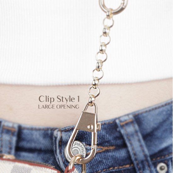 Chain Strap Extender in Light Gold Rolo Chain Style for Designer Bags