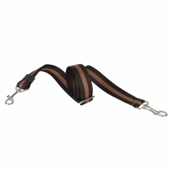 Slim Striped Crossbody Bag and Purse Strap in Dark Brown and Tan Brown with Carabiner Slide Hook (1"wide) Slim Striped Crossbody Bag and Purse Strap in Dark Brown and Tan Brown with Carabiner Slide Hook (1"wide)